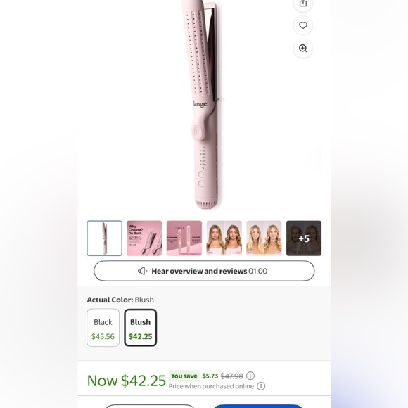 Lange Le Duo Classic Airflow Styler - Blush Pink - Picture 10 of 10